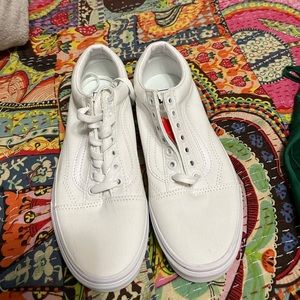 Classic all white Old Skool Vans